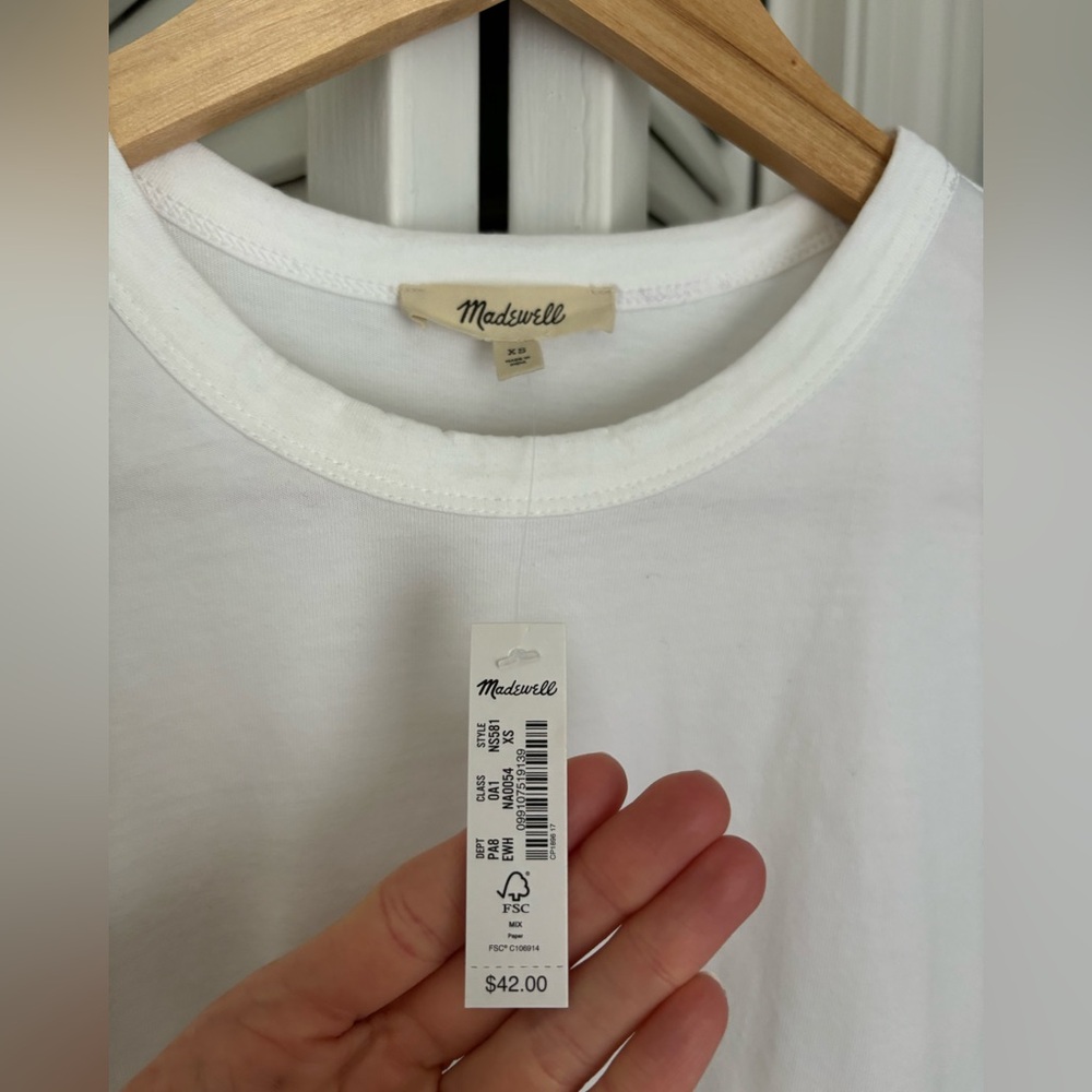 Madewell Cotton Perfect Crewneck Tee - Picture 2 of 5